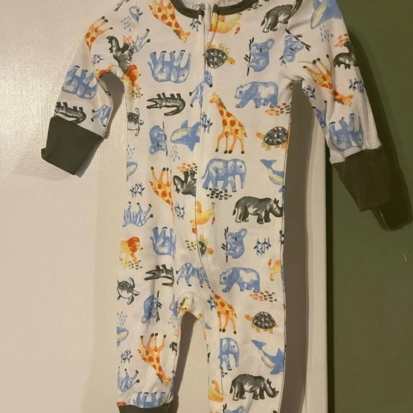 Kids Headquarters Kids' 2-pack Cotton Sleepers, Safari - Picture 5 of 10